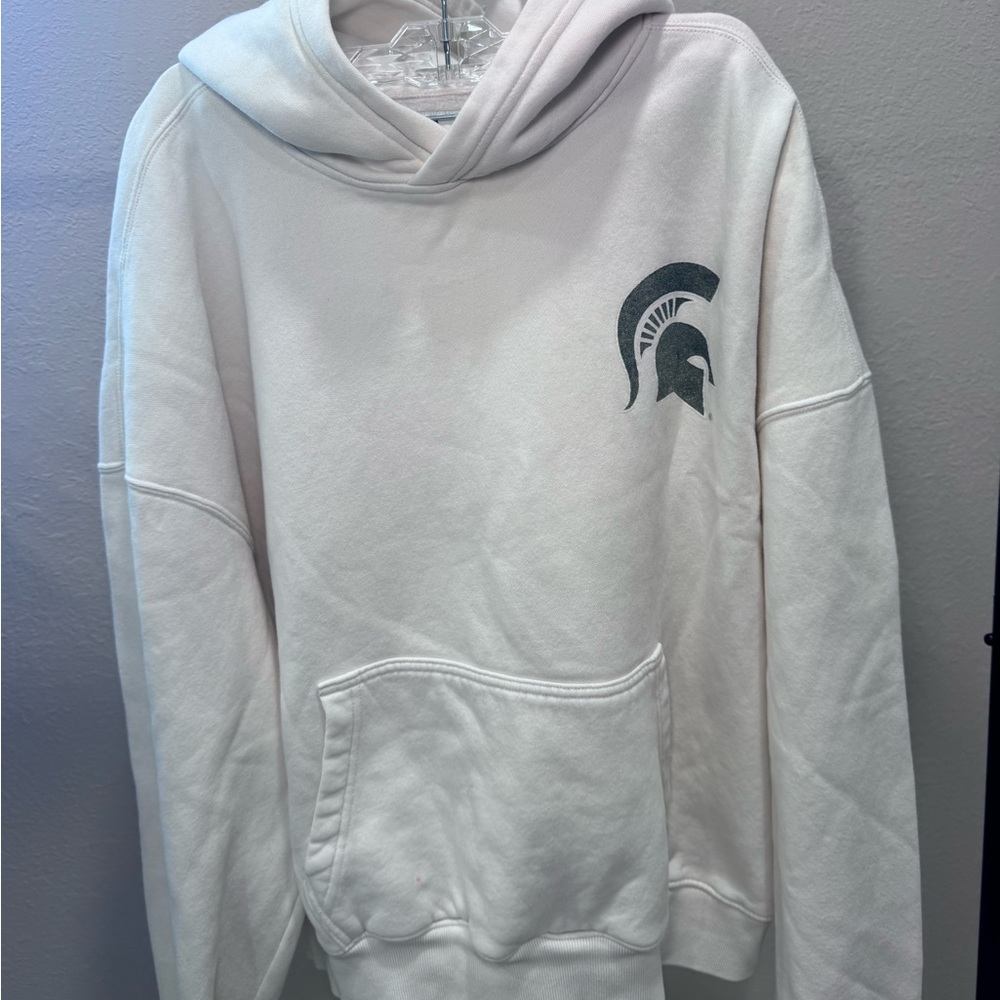 Hollister White Hoodie with Graphic